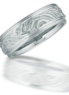 N03077 carved design men's wedding ring