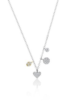 Mini heart charm necklace