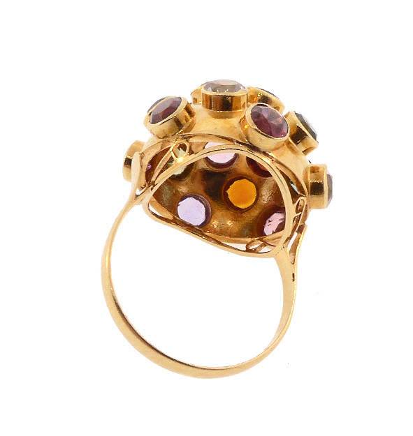 Freedman 18kt yellow gold Vintage "Sputnik" Ring