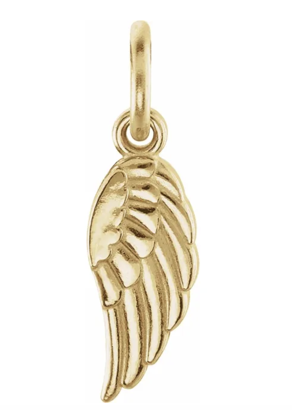 14kt Gold Angel Wing Charm