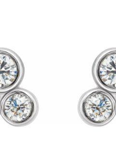86752 Cluster Diamond Earrings 1/5 carat total