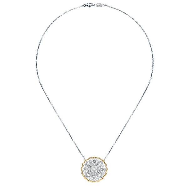 Gabriel & Co NK4147 Gold and Diamond Necklace