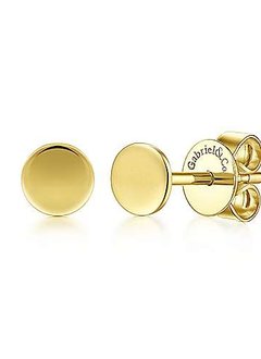14kt Yellow Gold Circle Earrings