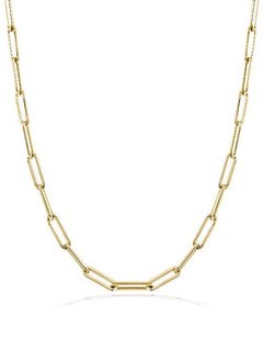 14kt Yellow Gold Paperclip Layering Necklace