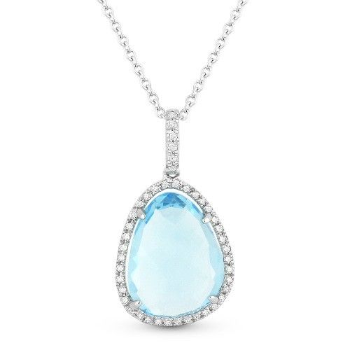 Madison L N1029 Blue Topaz Necklace