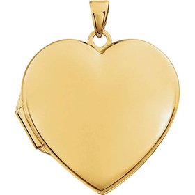 86053 14kt yellow gold heart locket