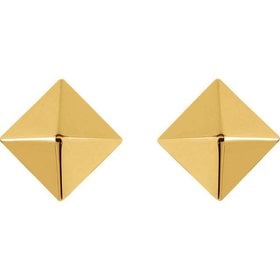 85888 14k pyramid earrings