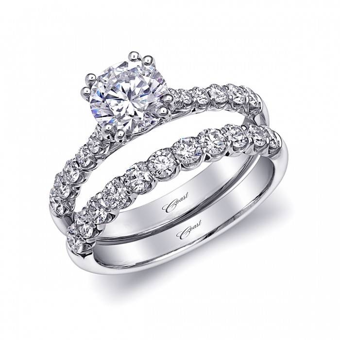 Coast LS15001 | tapered prong set diamond engagement ring