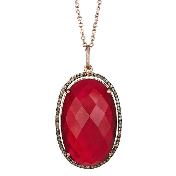 CP416B-A  Red Agate Necklace