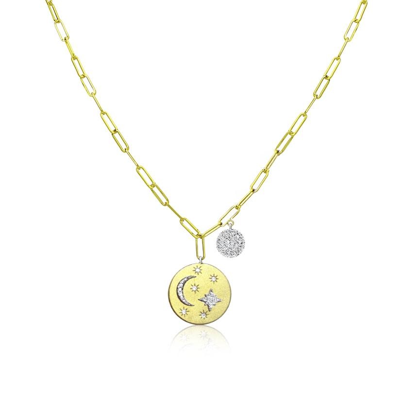 Meira T Celestial Medal Necklace