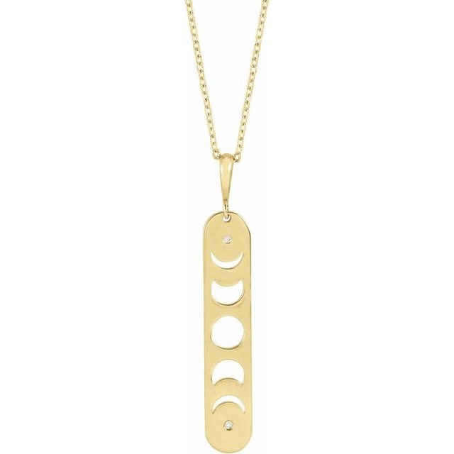 Stuller 14kt Gold Moon Phase Necklace