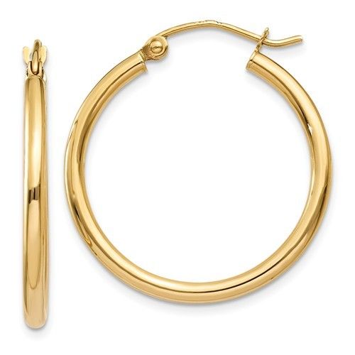 Fred Of Paris Hoops Earrings In 18Kt Yellow Gold With 2.44 Ctw In VS - Ruby  Lane