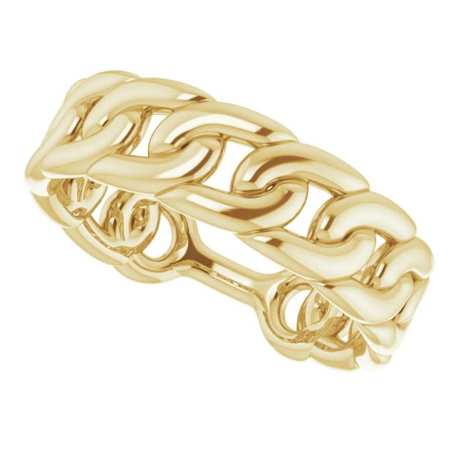 Stuller 14kt Yellow Gold Chain Link Ring