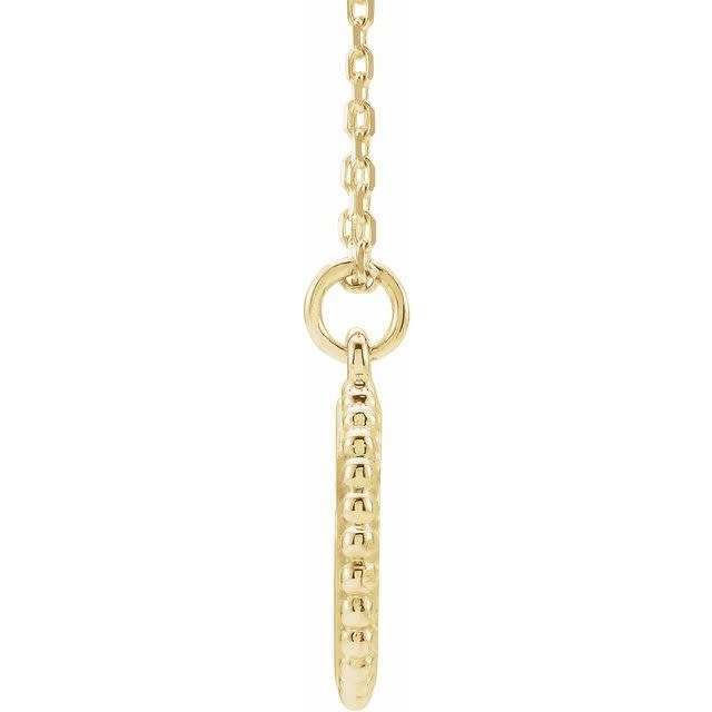 14kt Gold Engravable Lock Necklace  Freedman Jewelers - Freedman Jewelers