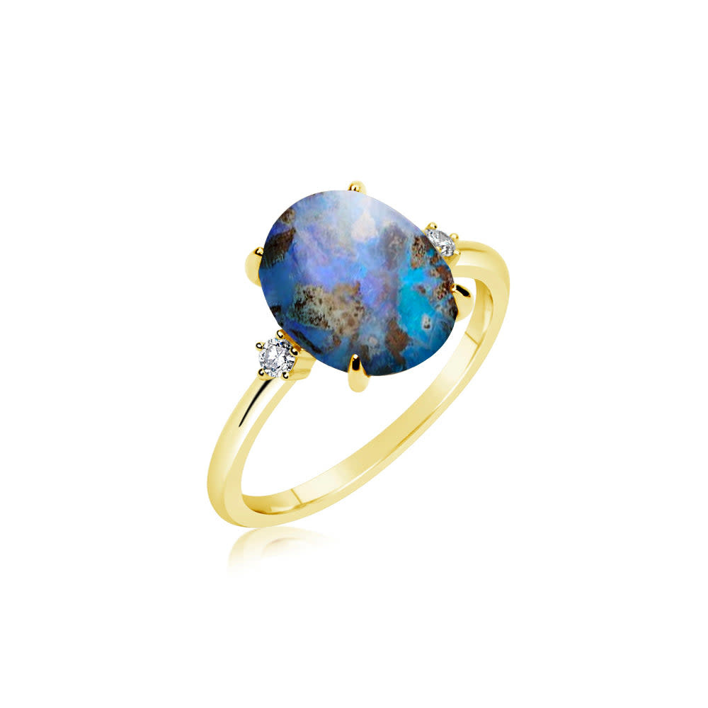 Meira T Boulder Opal Tourmaline Ring