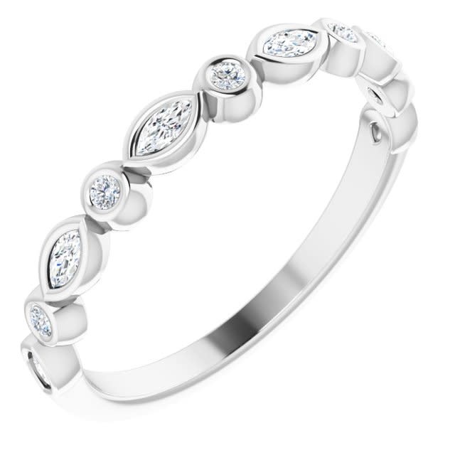 Marquise Diamond Eternity Band — Sheryl Jones