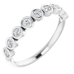 1/4 carat round diamond bezel band