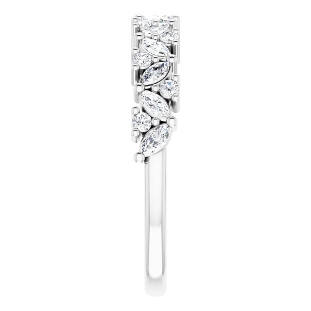 Stuller 123915 0.75 carat Marquise & Round Diamond Band