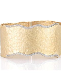 BIR345Y wide diamond cuff bracelet