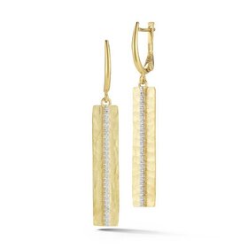 ER3167Y yellow gold diamond drop earrings