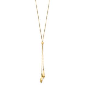 14kt Gold Adjustable Y Necklace