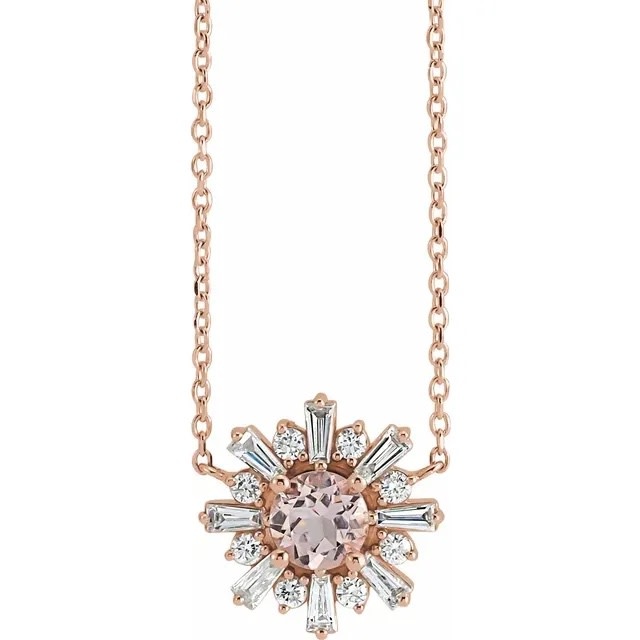 Meira T 14kt Yellow Gold Matte Diamond Starburst Charm Necklace – Lindy's