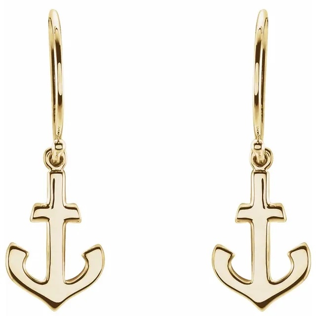 Accessorize London Women's St Ives Enamel Anchor Short Drop Earrings -  Accessorize India