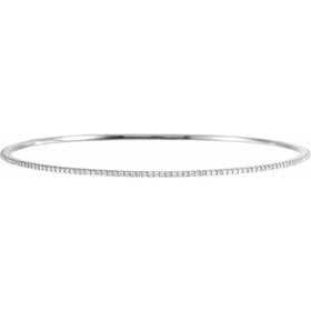 1 Carat Diamond Bangle Bracelet