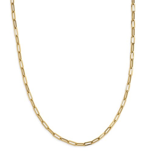 14K Yellow Gold 4.5mm Paperclip Necklace