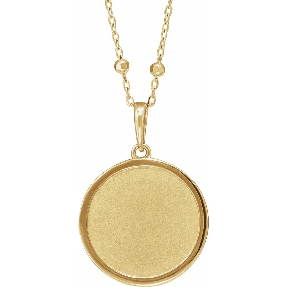 Stuller 14kt Yellow Gold  Artemis Coin  Necklace