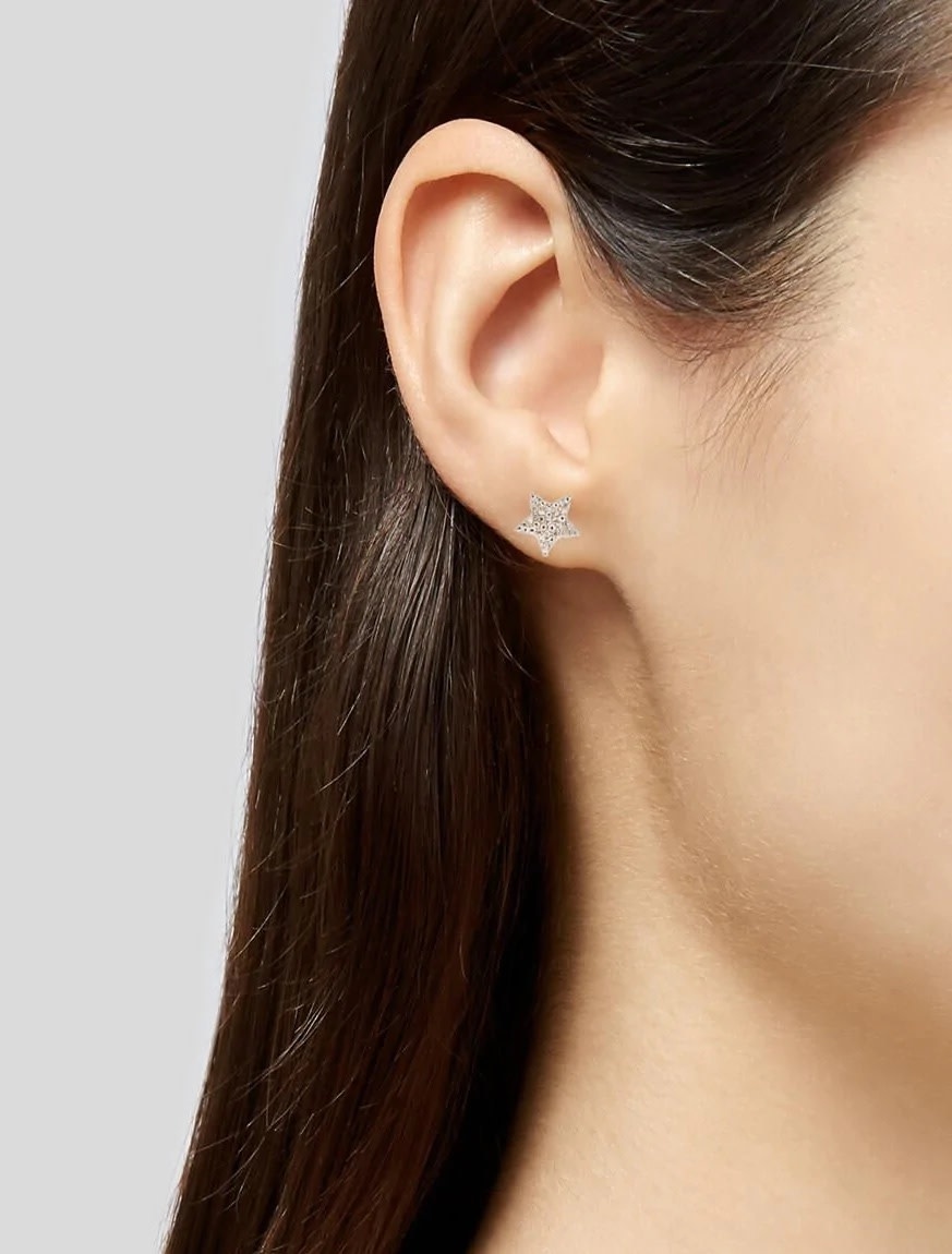 Sabrina Diamond Star Earrings