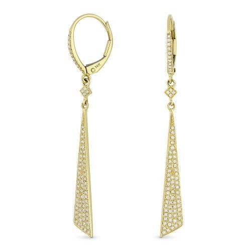 Louis Vuitton 18K Diamond Monogram Drop Earrings - 18K Yellow Gold Drop,  Earrings - LOU228165