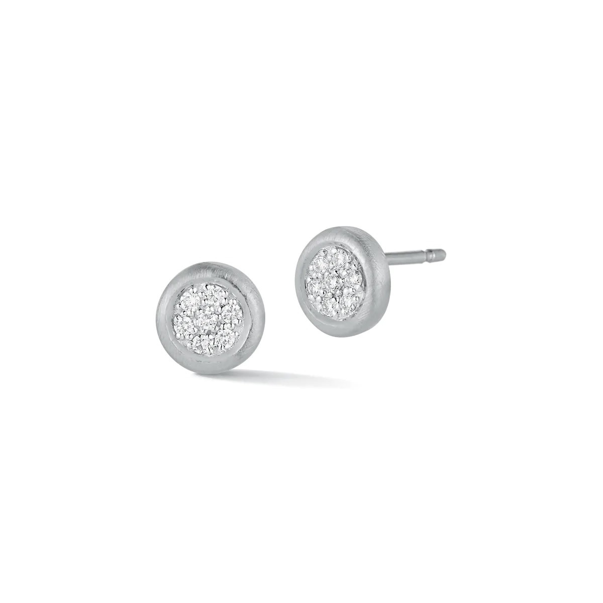 .10 Carat Pave Diamond Stud Earrings