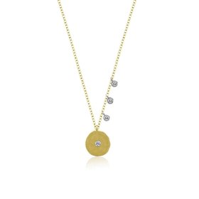Signature Off Center Disk Necklace