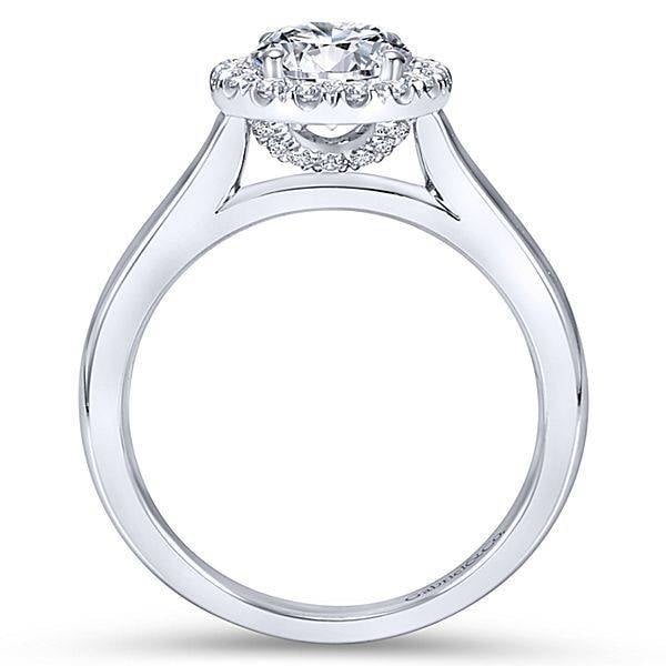 Gabriel & Co ER7265 Round Halo Engagement Ring