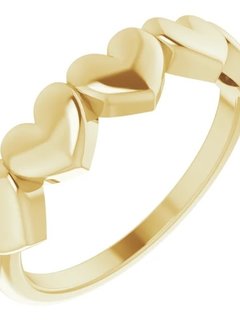 14kt Gold Heart Ring