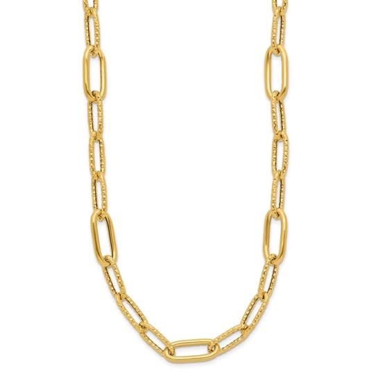 14k Yellow Gold 18 Paperclip Chains