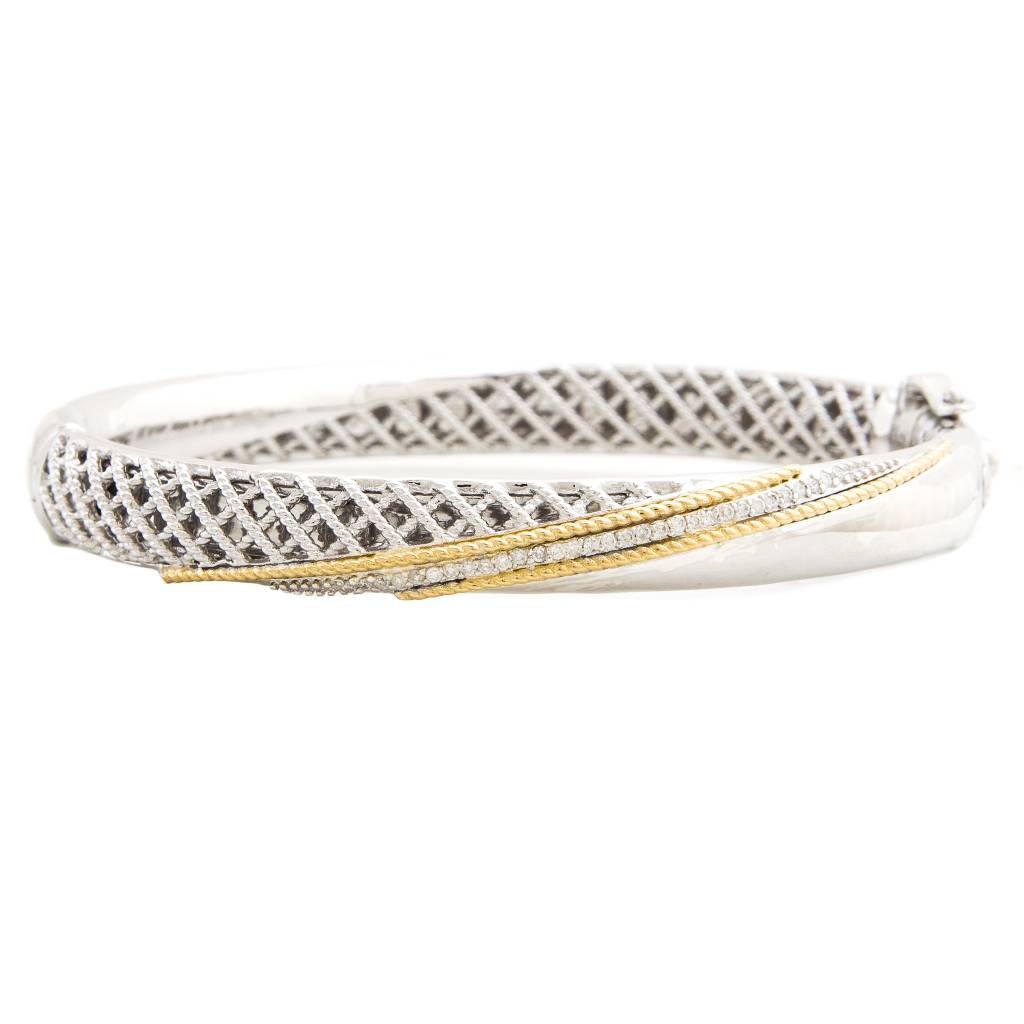 ACB374 diamond bangle bracelet