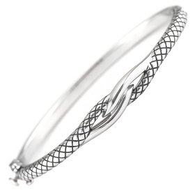 ACB290 twisted silver bracelet