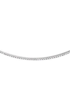14kt White Gold Diamond Bar Necklace