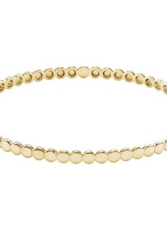 BRC761 14kt gold bead bracelet