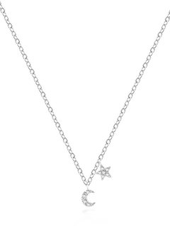 1NK14 Mini Moon & Star Necklace