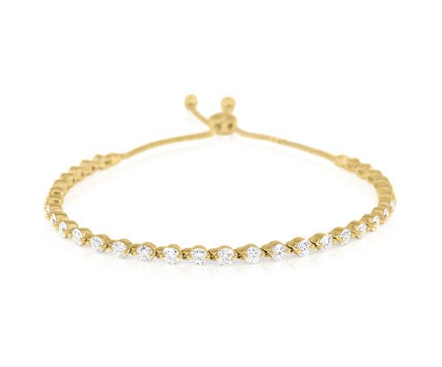 Sabrina B2040 Prong Set Diamond Bolo Bracelet
