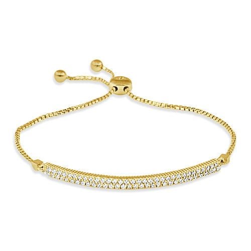 Amazoncom RossSimons 14kt Yellow Gold DiamondCut Bolo Bracelet  Clothing Shoes  Jewelry