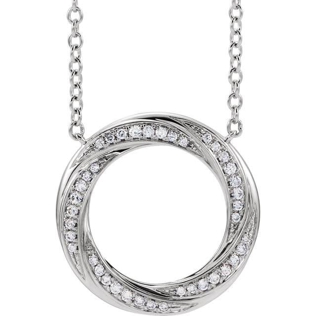 Stuller 653535 Diamond Circle Necklace