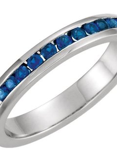 Channel Set Sapphire Band