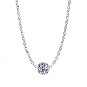 Diamond Bezel Necklace 1/4 Carat