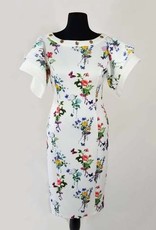 Scuba Multi Dress w Bell Sleeve