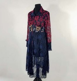 Lace Bottom Duster Dress