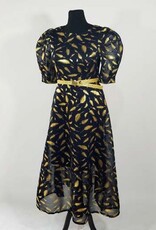 Neet Long Dress w Puffy Sleeve